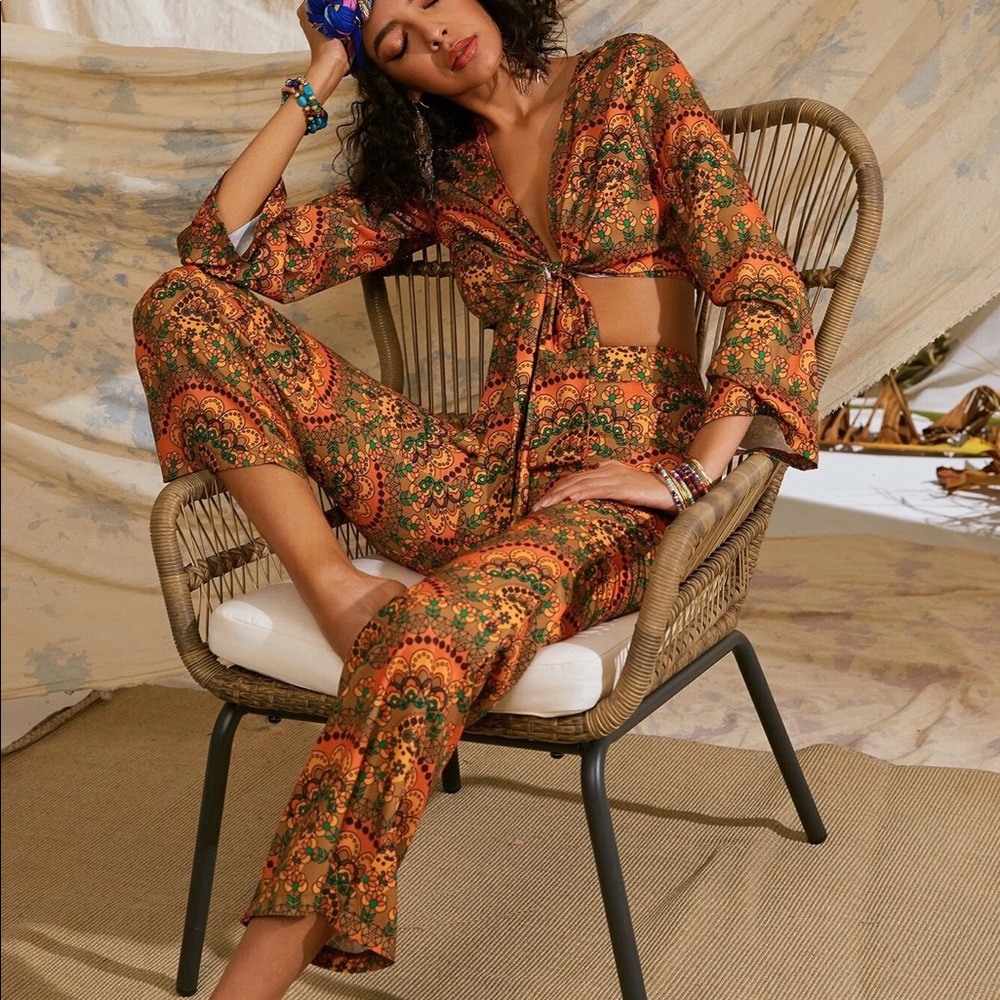 70s vibes pant set !